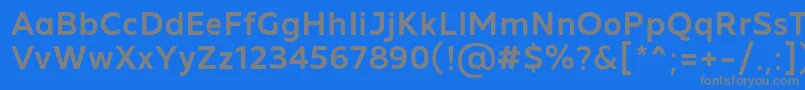 Шрифт MADE Future X Medium PERSONAL USE – серые шрифты на синем фоне