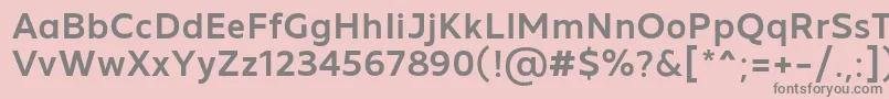 Шрифт MADE Future X Medium PERSONAL USE – серые шрифты на розовом фоне