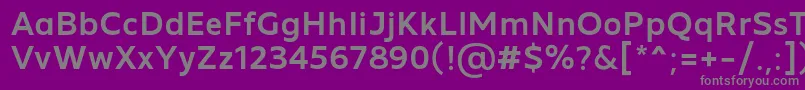 Шрифт MADE Future X Medium PERSONAL USE – серые шрифты на фиолетовом фоне