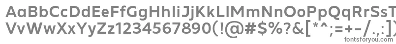 Шрифт MADE Future X Medium PERSONAL USE – серые шрифты на белом фоне