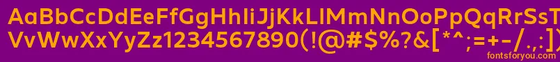 Шрифт MADE Future X Medium PERSONAL USE – оранжевые шрифты на фиолетовом фоне