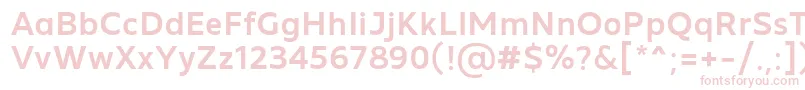 Шрифт MADE Future X Medium PERSONAL USE – розовые шрифты на белом фоне