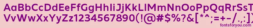 MADE Future X Medium PERSONAL USE-Schriftart – Violette Schriften auf rosa Hintergrund