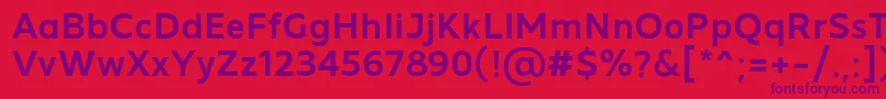Шрифт MADE Future X Medium PERSONAL USE – фиолетовые шрифты на красном фоне