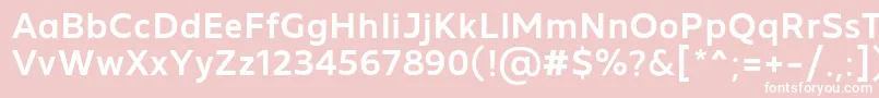 Шрифт MADE Future X Medium PERSONAL USE – белые шрифты на розовом фоне