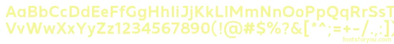 MADE Future X Medium PERSONAL USE Font – Yellow Fonts on White Background