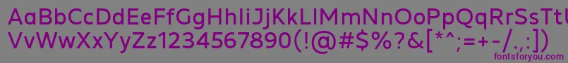 Шрифт MADE Future X Regular PERSONAL USE – фиолетовые шрифты на сером фоне