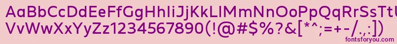 MADE Future X Regular PERSONAL USE Font – Purple Fonts on Pink Background