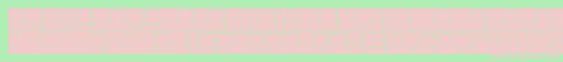 MADE IN EARTH Hollow Inverse Font – Pink Fonts on Green Background