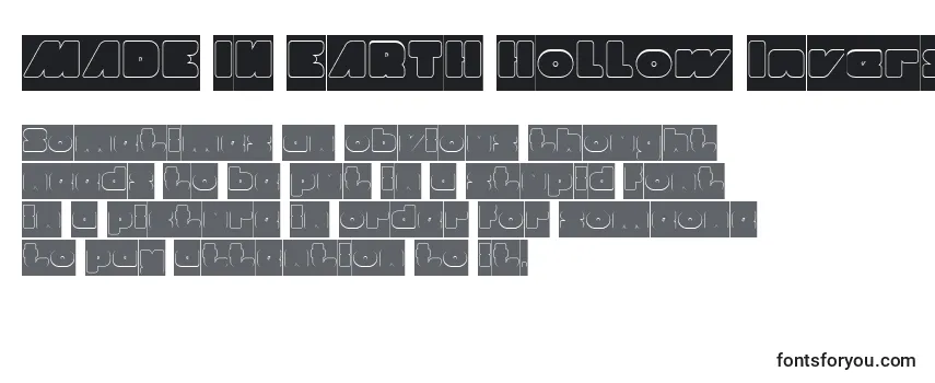 MADE IN EARTH Hollow Inverse Font