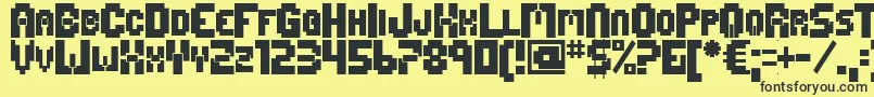 Mage1999 Font – Black Fonts on Yellow Background