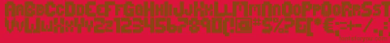 Mage1999 Font – Brown Fonts on Red Background