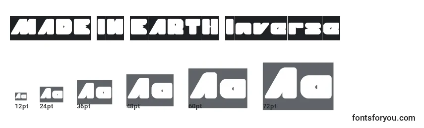 MADE IN EARTH Inverse Font Sizes