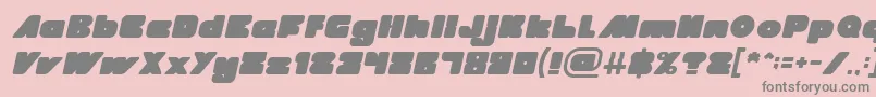 MADE IN EARTH Italic Font – Gray Fonts on Pink Background