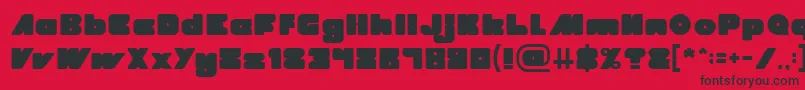 MADE IN EARTH Light Font – Black Fonts on Red Background