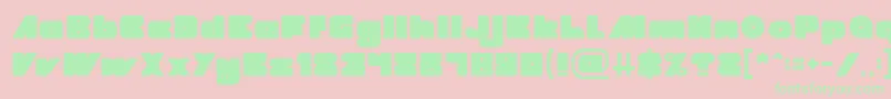 Więcej informacji o czcionce MADE IN EARTH Light Czcionka MADE IN EARTH Light – zielone czcionki na różowym tle
