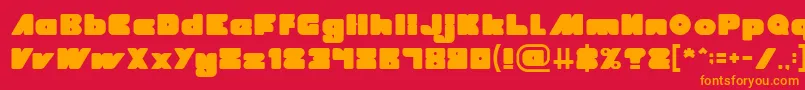 MADE IN EARTH Light Font – Orange Fonts on Red Background