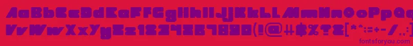 MADE IN EARTH Light Font – Purple Fonts on Red Background