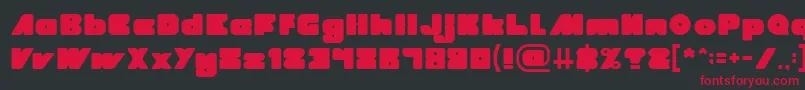 MADE IN EARTH Light Font – Red Fonts on Black Background