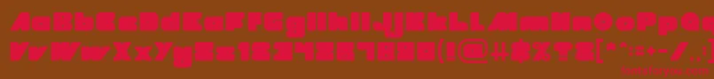 MADE IN EARTH Light Font – Red Fonts on Brown Background