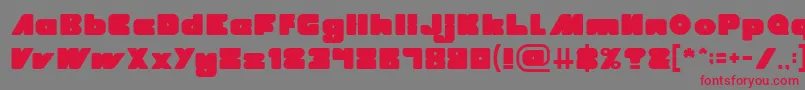 MADE IN EARTH Light Font – Red Fonts on Gray Background