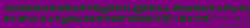 Шрифт MADE IN EARTH – чёрные шрифты на фиолетовом фоне