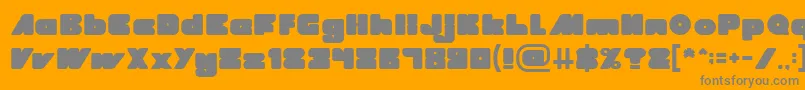 MADE IN EARTH Font – Gray Fonts on Orange Background