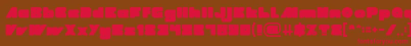 MADE IN EARTH Font – Red Fonts on Brown Background