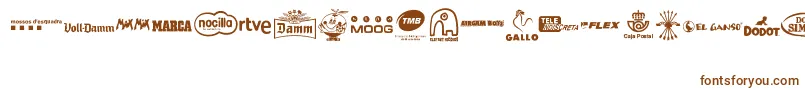 MADE IN SPAIN 2 Font – Brown Fonts on White Background