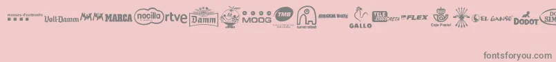 MADE IN SPAIN 2 Font – Gray Fonts on Pink Background