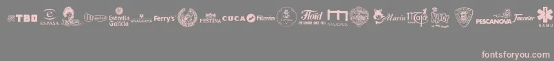 MADE IN SPAIN 4 Font – Pink Fonts on Gray Background
