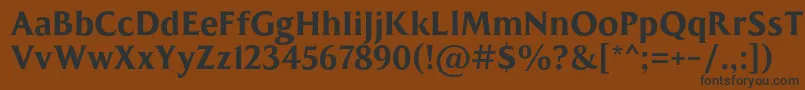 MADE Kenfolg PERSONAL USE Font – Black Fonts on Brown Background