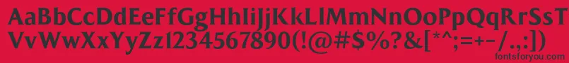 MADE Kenfolg PERSONAL USE Font – Black Fonts on Red Background