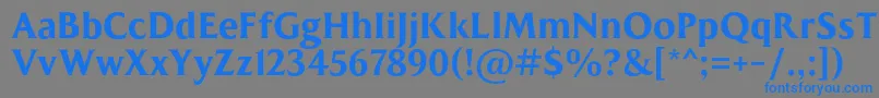 MADE Kenfolg PERSONAL USE Font – Blue Fonts on Gray Background