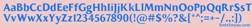 MADE Kenfolg PERSONAL USE Font – Blue Fonts on Pink Background