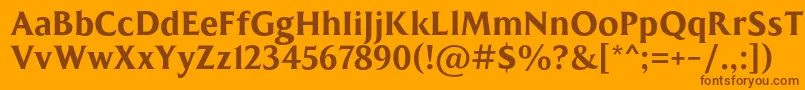 MADE Kenfolg PERSONAL USE Font – Brown Fonts on Orange Background