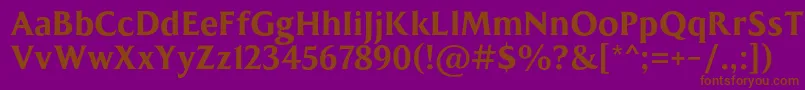 MADE Kenfolg PERSONAL USE Font – Brown Fonts on Purple Background