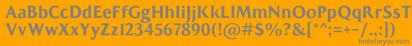 MADE Kenfolg PERSONAL USE Font – Gray Fonts on Orange Background