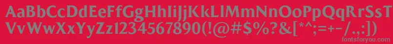 MADE Kenfolg PERSONAL USE Font – Gray Fonts on Red Background