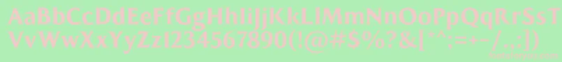 MADE Kenfolg PERSONAL USE Font – Pink Fonts on Green Background