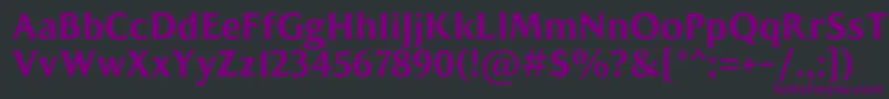 MADE Kenfolg PERSONAL USE Font – Purple Fonts on Black Background