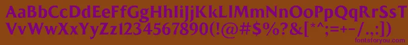 MADE Kenfolg PERSONAL USE Font – Purple Fonts on Brown Background