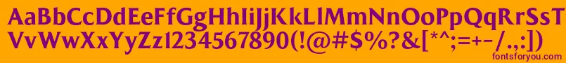 MADE Kenfolg PERSONAL USE Font – Purple Fonts on Orange Background