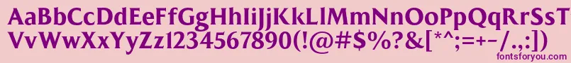 MADE Kenfolg PERSONAL USE Font – Purple Fonts on Pink Background