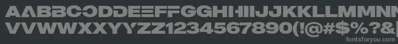 Czcionka MADE Outer Sans Alt Black PERSONAL USE – szare czcionki na czarnym tle