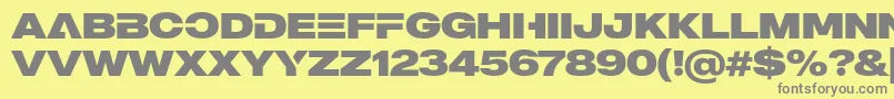 fuente MADE Outer Sans Alt Black PERSONAL USE – Fuentes Grises Sobre Fondo Amarillo