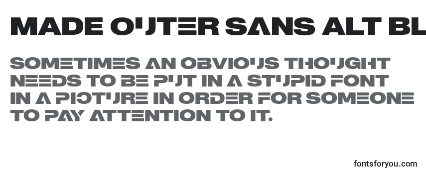 MADE Outer Sans Alt Black PERSONAL USE-fontti