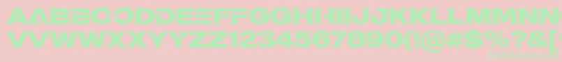 MADE Outer Sans Alt Bold PERSONAL USE Font – Green Fonts on Pink Background