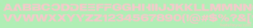 MADE Outer Sans Alt Bold PERSONAL USE Font – Pink Fonts on Green Background