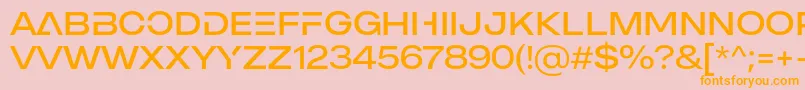 MADE Outer Sans Alt Light PERSONAL USE Font – Orange Fonts on Pink Background